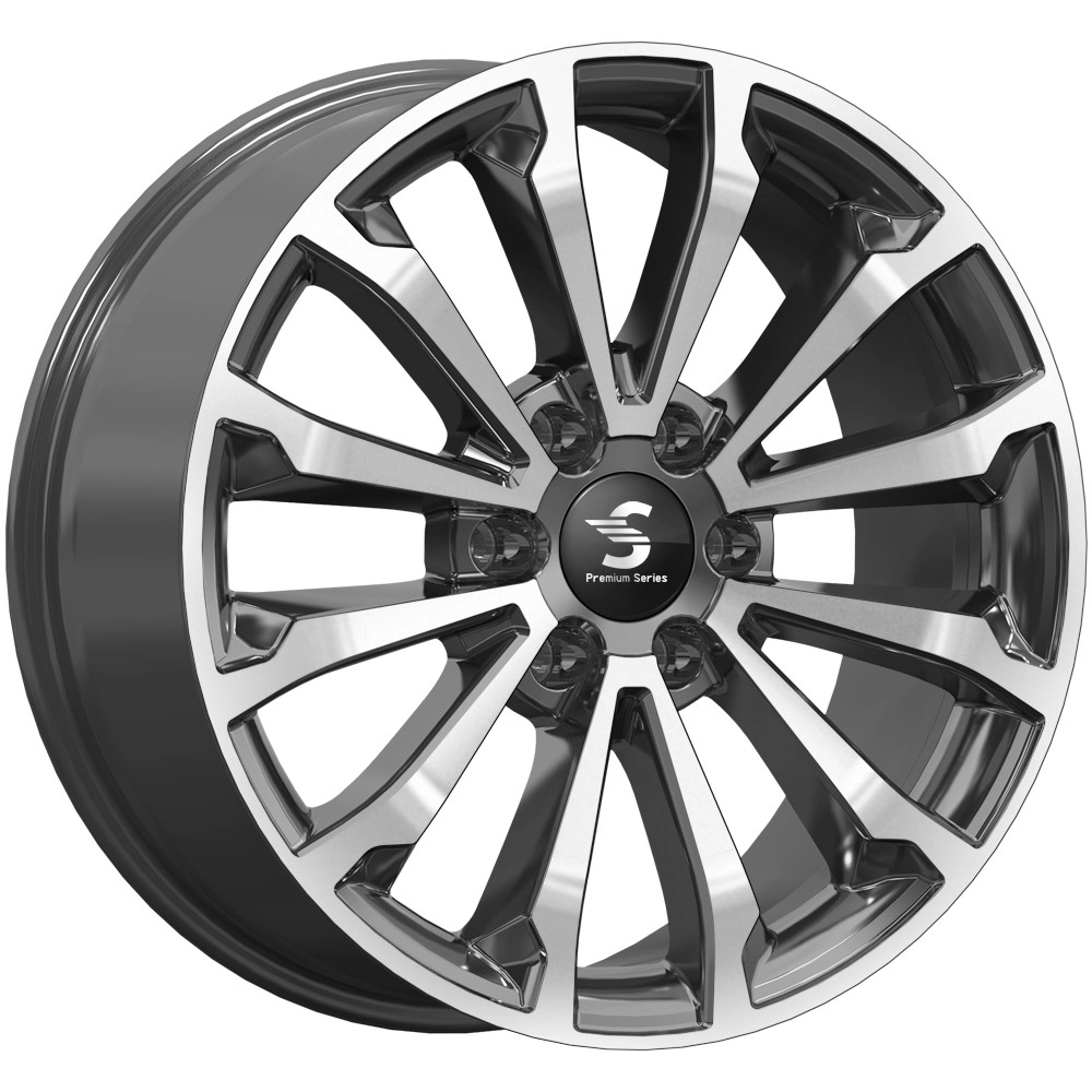 Диск автомобильный PremiumSeries КР006 Skad Premium Series 8.5x20/6x139.7 ET33 D100.1 Diamond Black Gris