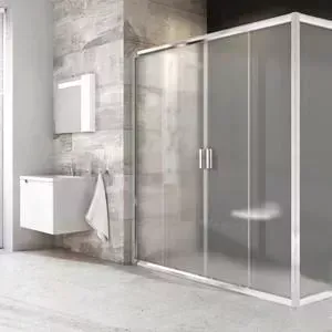 Душевой уголок RAVAK Blix BLDP4+BLPS 150x80 см, стекло прозрачное, сатин