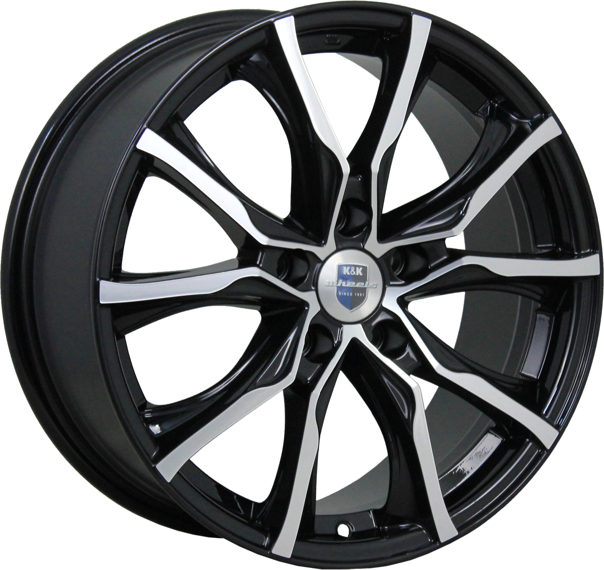 Диск автомобильный КиК ТВИСТ Твист 7.5x17/5x114.3 ET50 D67.1 алмаз-черный