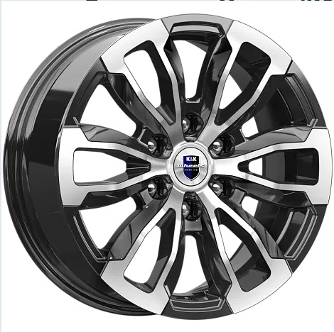 Диск автомобильный КиК Меконг 7.5x18/6x139.7 ET25 D106.1 алмаз-черный