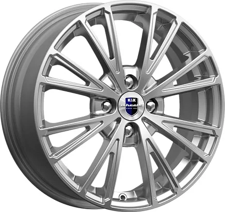 Диск автомобильный КиК Меандр 6x16/4x114.3 ET40 D67.1 дарк_платинум