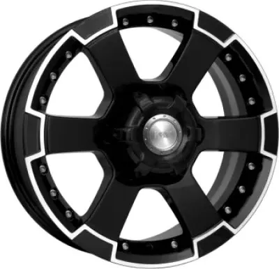 Диск автомобильный КиК M56 7x16/6x139.7 ET20 D110.1 алмаз-черный