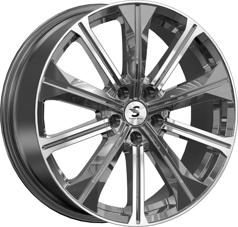 Диск автомобильный КиК КР013 7x19/5x108 ET33 D60.1 Diamond_gloss_graphite