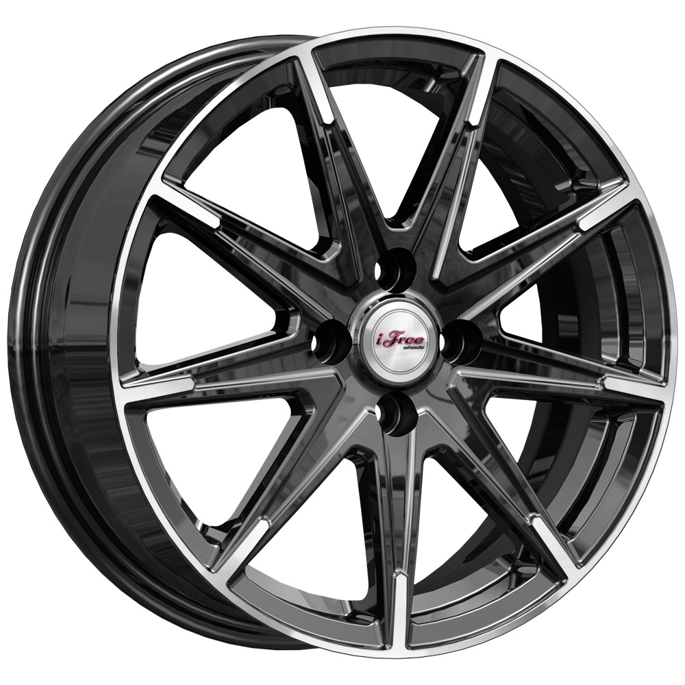 Диск автомобильный iFree Хит 6x16/4x100 ET45 D54.1 Блэк_Джек