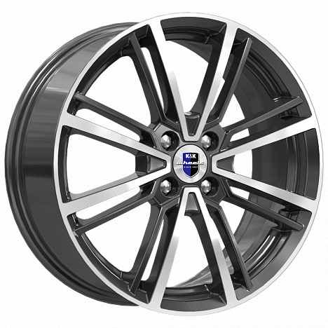 Диск автомобильный КиК Эрфурт 7x17/4x100 ET41 D60.1 алмаз-черный