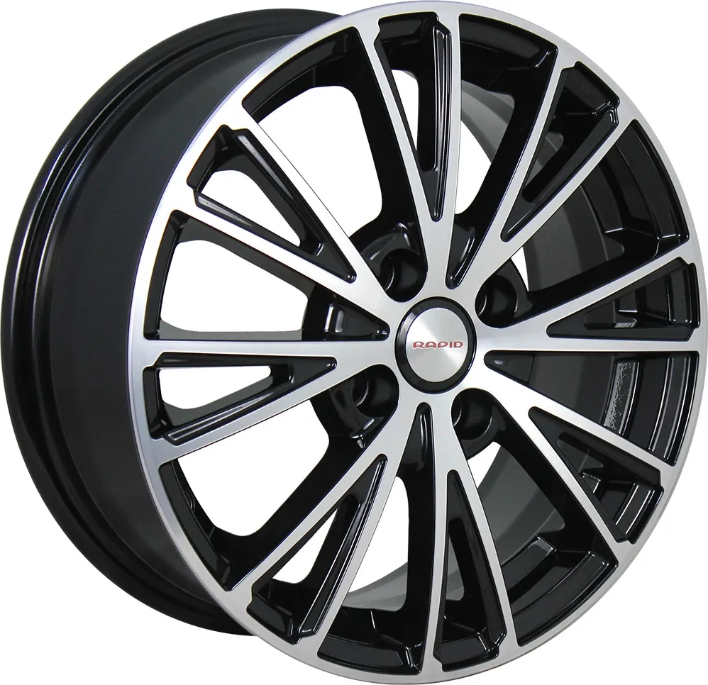 Диск автомобильный RAPID Меандр-оригинал 6x16/4x100 ET41 D60.1 алмаз_черный_SK