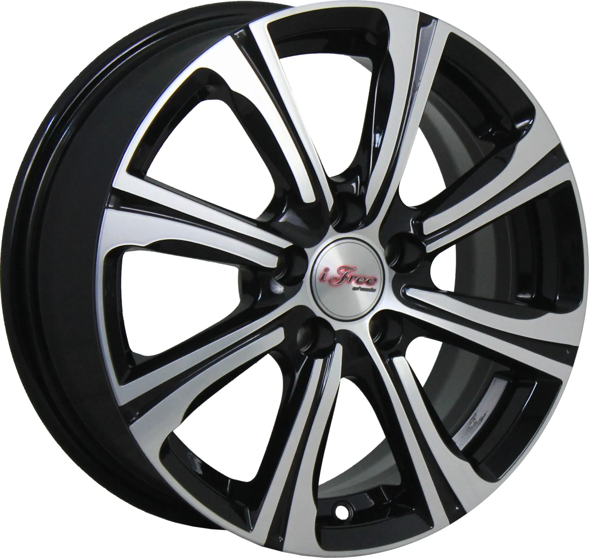 Диск автомобильный iFree Апероль 6x15/4x100 ET40 D67.1 Блэк-джек