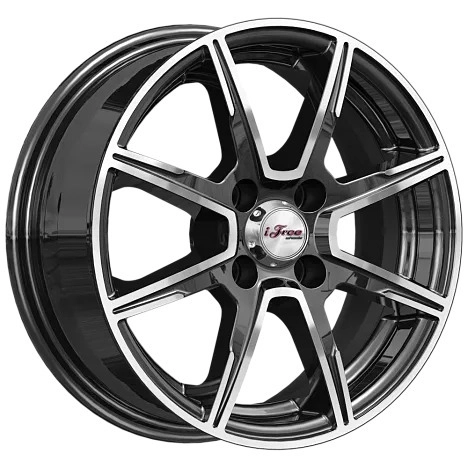 Диск автомобильный iFree Майами лайт 5.5x14/4x100 ET40 D67.1 Блэк_Джек