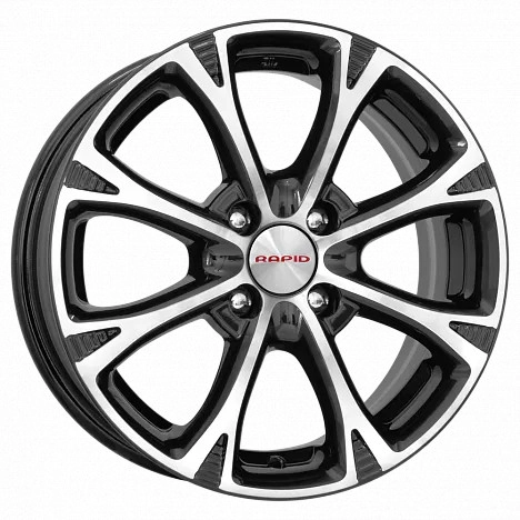Диск автомобильный RAPID Блюз-оригинал 6x15/4x108 ET27 D65.1 алмаз-черный