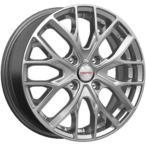 Диск автомобильный RAPID Лилиом-оригинал 6x16/4x100 ET49 D54.1 дарк-платинум