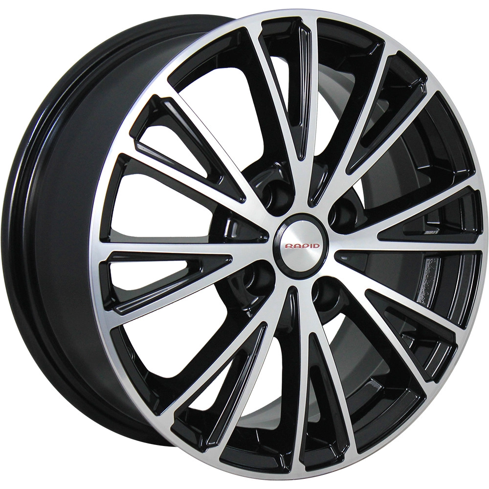Диск автомобильный RAPID Меандр-оригинал 6x16/4x100 ET50 D60.1 алмаз-черный-SK
