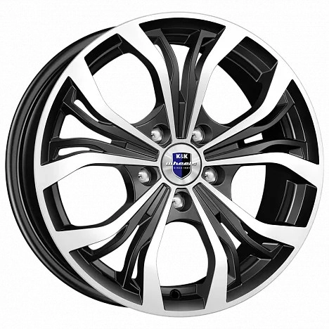 Диск автомобильный КиК Аламида 6.5x16/5x114.3 ET45 D67.1 алмаз-черный