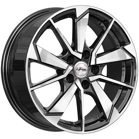 Диск автомобильный iFree Зиплайн 6.5x16/5x114.3 ET40 D66.1 Блэк-Джек