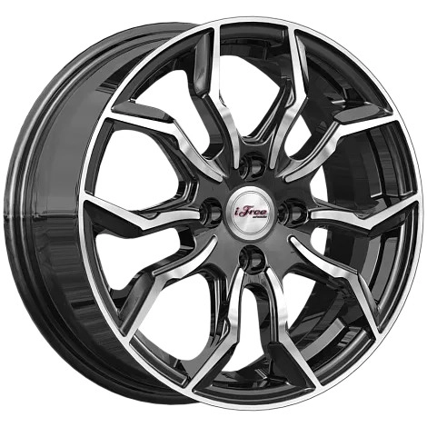 Диск автомобильный iFree Бохо 6x15/4x100 ET45 D60.1 Блэк-Джек