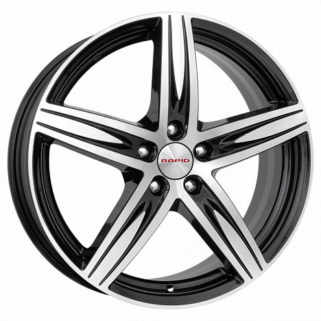 Диск автомобильный RAPID Андорра-оригинал 6x15/5x100 ET38 D57.1 алмаз-черный