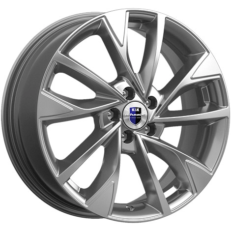 Диск автомобильный КиК Роквуд 7x17/5x112 ET40 D57.1 дарк-платинум