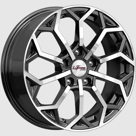 Диск автомобильный iFree Спейс-Нидл 6.5x16/5x114.3 ET45 D66.1 Блэк-Джек
