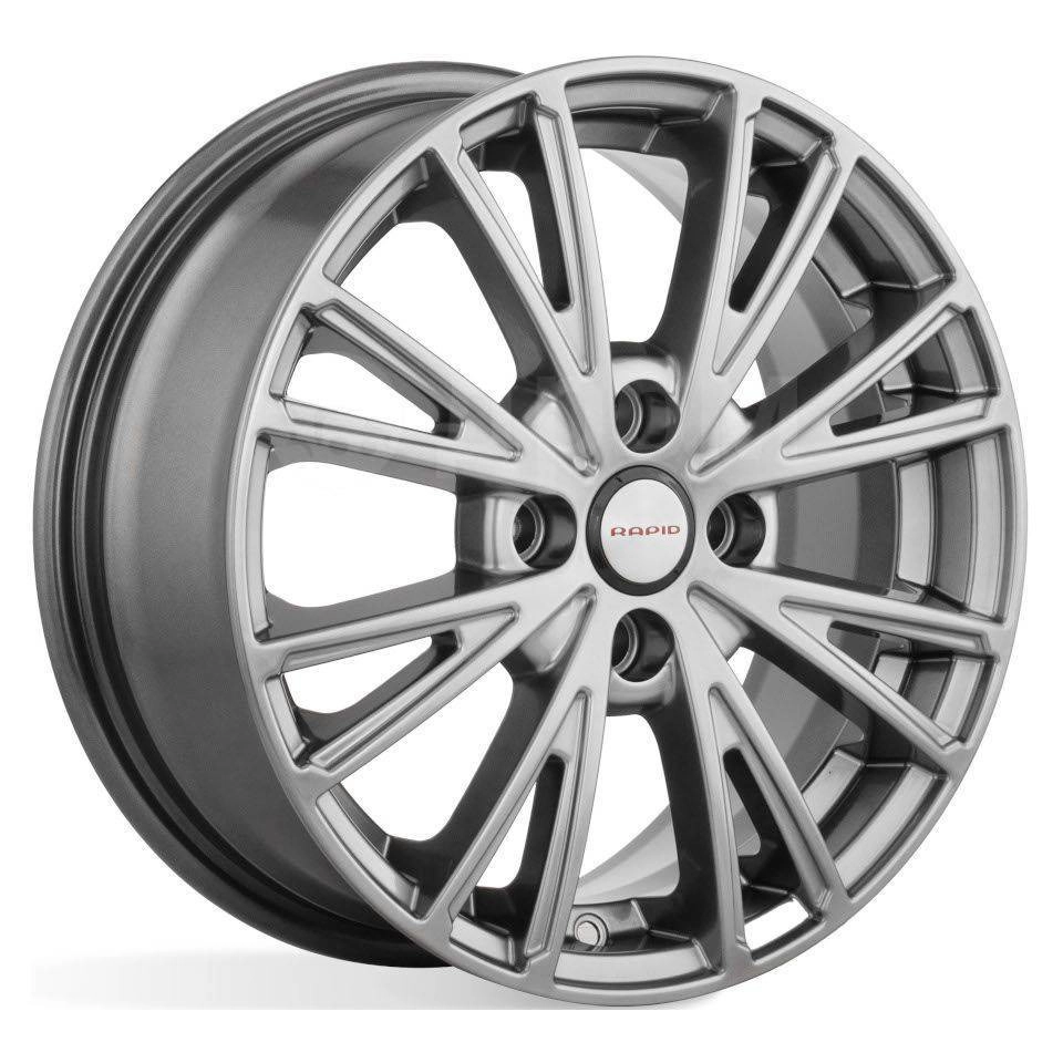 Диск автомобильный RAPID Меандр-оригинал 6x16/4x100 ET49 D54.1 дарк-платинум