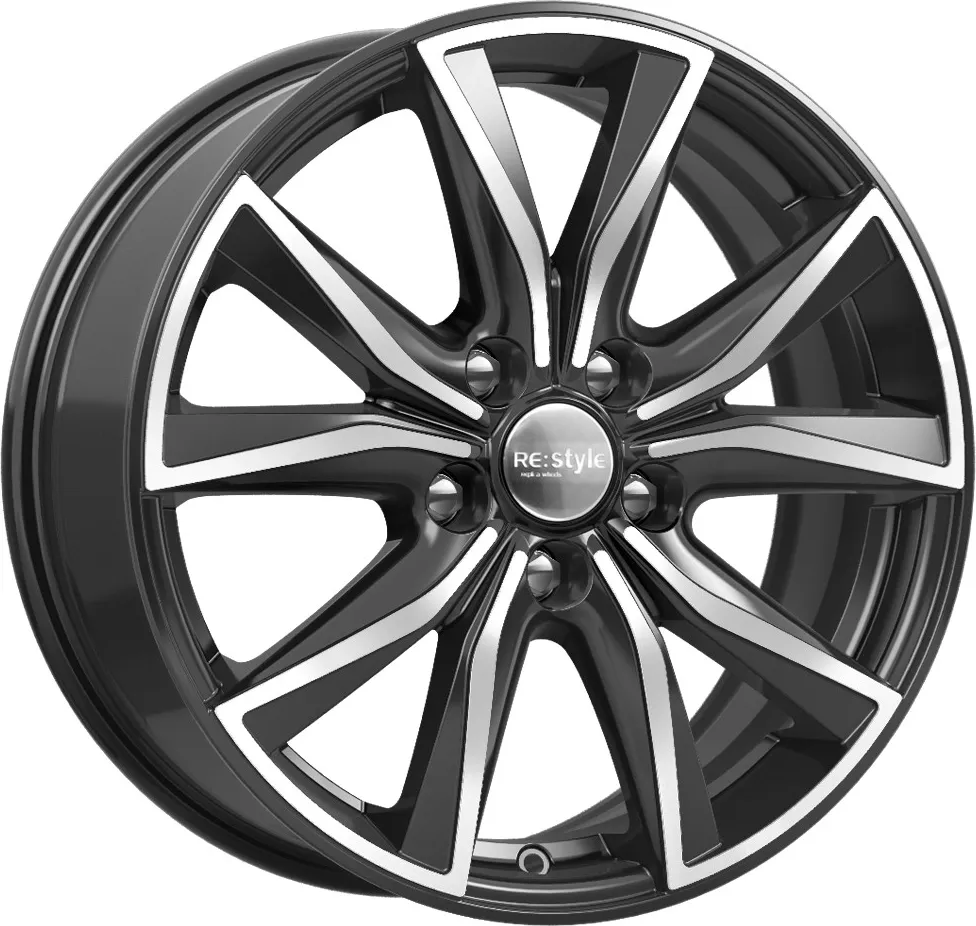 Диск автомобильный КиКРеплика КС867 КиК 7x17/5x114.3 ET45 D66.1 алмаз-черный