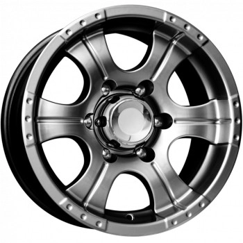 Диск автомобильный КиК Байконур 8x16/6x139.7 ET0 D108.5 дарк-платинум