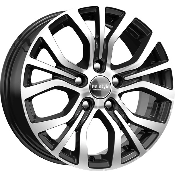 Диск автомобильный КиКРеплика КС736 КиК 6.5x16/5x114.3 ET45 D60.1 алмаз-черный