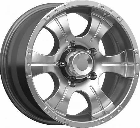 Диск автомобильный КиК Байконур 7x15/5x139.7 ET-5 D108.5 дарк-платинум