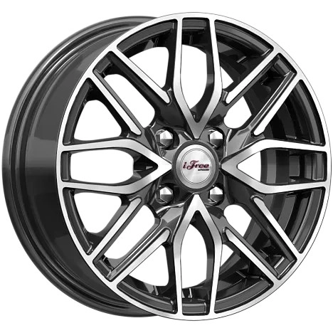 Диск автомобильный iFree Кайкос 5.5x14/4x100 ET40 D60.1 Блэк-Джек