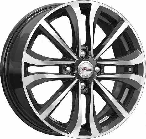 Диск автомобильный iFree Панган 6x16/4x100 ET45 D54.1 Блэк_Джек