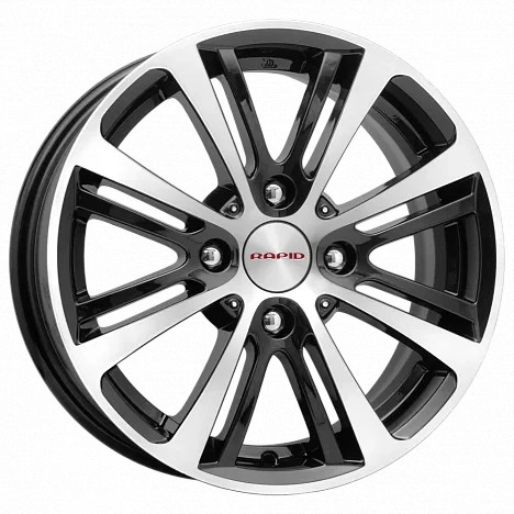 Диск автомобильный КиК Беринг 5.5x14/4x98 ET35 D58.5 алмаз-черный 5.5X14/4X98