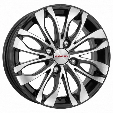 Диск автомобильный КиК Канзаши 5.5x14/4x98 ET16 D58.5 алмаз-черный 5.5X14/4X98