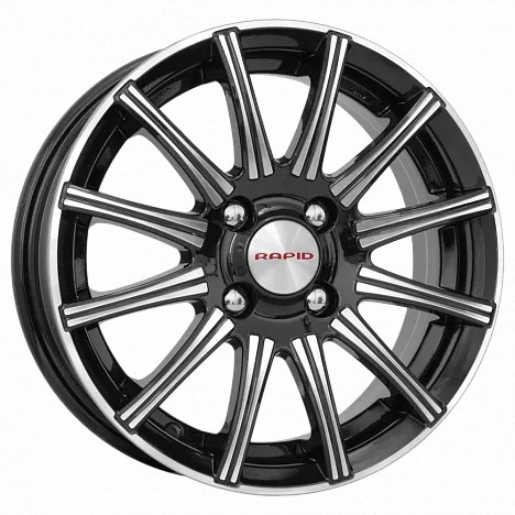 Диск автомобильный RAPID Сиеста-оригинал 6x15/4x100 ET50 D60.1 алмаз-черный 6X15/4X100