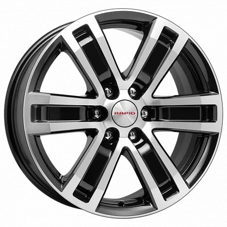 Диск автомобильный RAPID R7-Рольф оригинал 7.5x17/6x139.7 ET25 D106.1 алмаз-черный 7.5X17/6X139.7