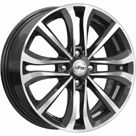 Диск автомобильный iFree Панган 6x16/4x100 ET45 D60.1 Блэк_Джек 6X16/4X100