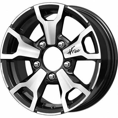 Диск автомобильный iFree Тайган 6x16/5x139.7 ET40 D98.1 Блэк-Джек 6X16/5X139.7
