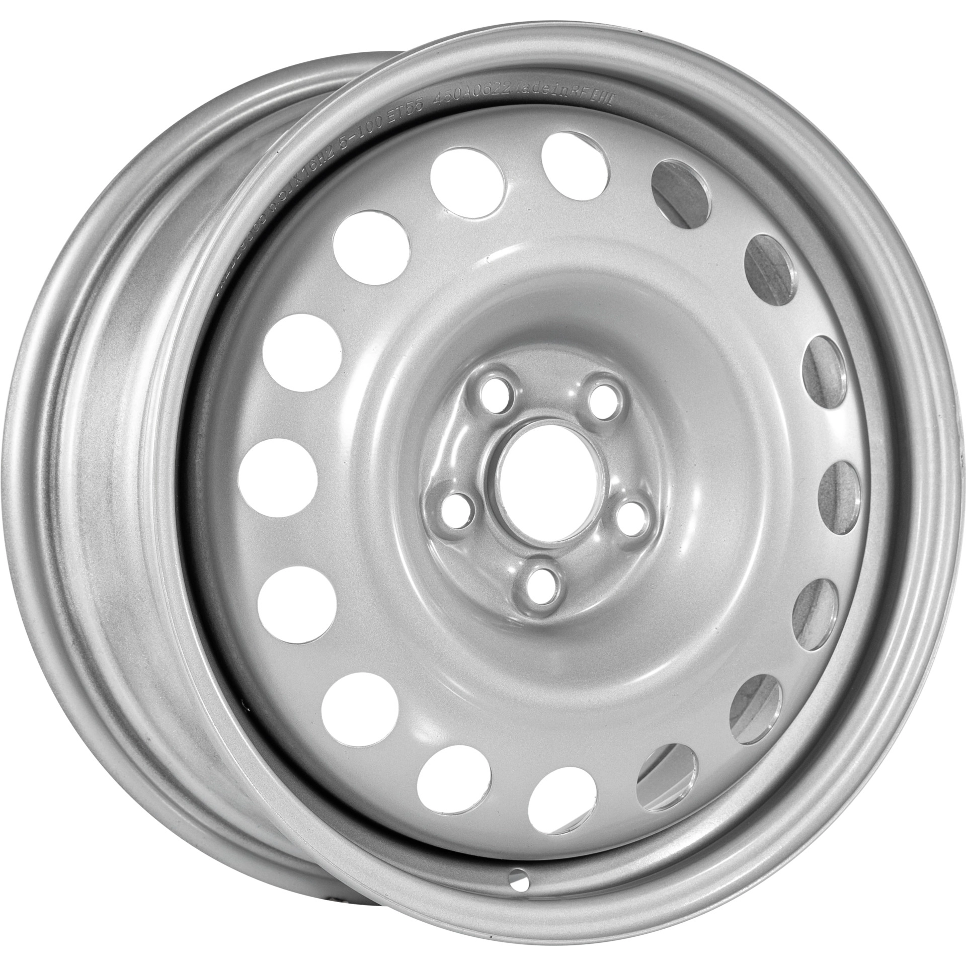 Диск автомобильный TREBL 9565T 6.5x16/5x100 ET55 D56.1 Silver 6.5X16/5X100 SILVER