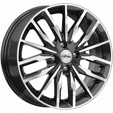 Диск автомобильный iFree Миконос 6X16/4X100 ET37 D60.1 Блэк_Джек