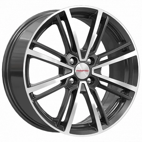 Диск автомобильный RAPID Эрфурт-оригинал (КС903) 7X17/4X100 ET43 D60.1 алмаз_черный