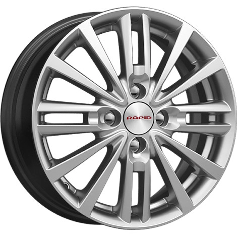 Диск автомобильный RAPID Модена-оригинал 6X15/4X100 ET50 D60.1 сильвер-SK