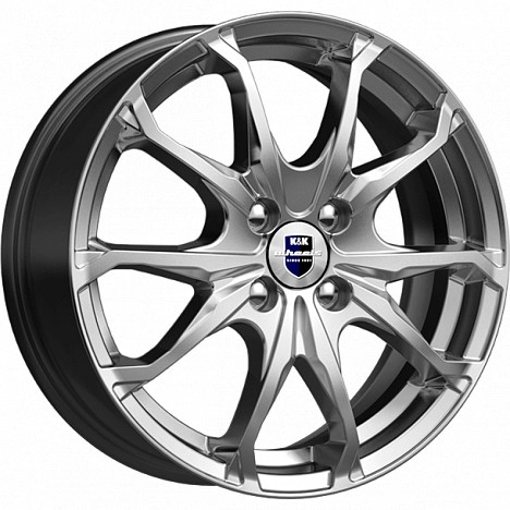 Диск автомобильный КиК Brent 6X16/4X114.3 ET40 D67.1 дарк-платинум