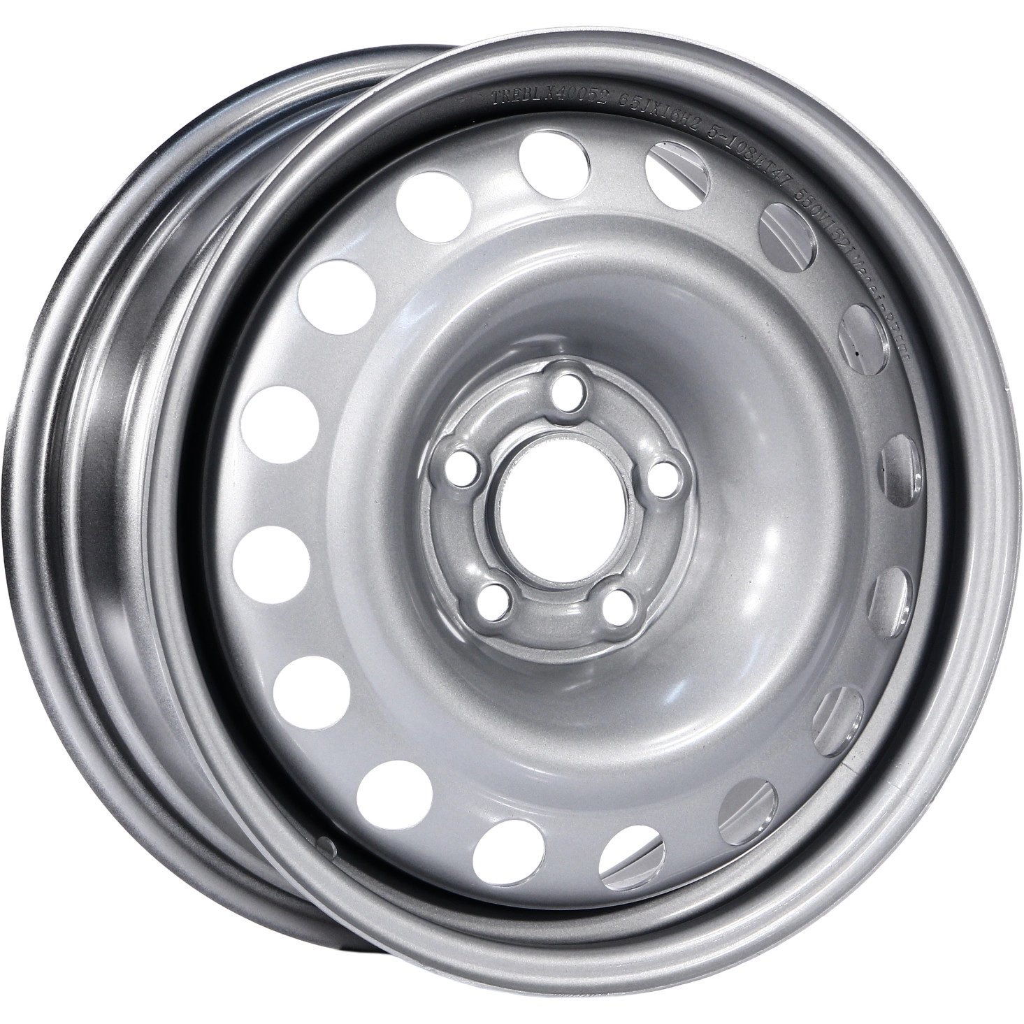 Диск автомобильный TREBL X40052 6.5X16/5X108 ET47 D65.1 SILVER