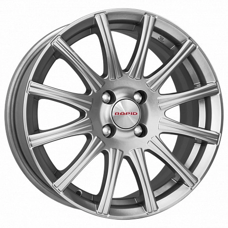 Диск автомобильный КиК Сиеста 6X15/4X100 ET45 D67.1 дарк-платинум