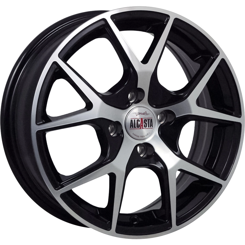 Диск автомобильный ALCASTA M52 6X15/4X100 ET50 D60.1 BKF