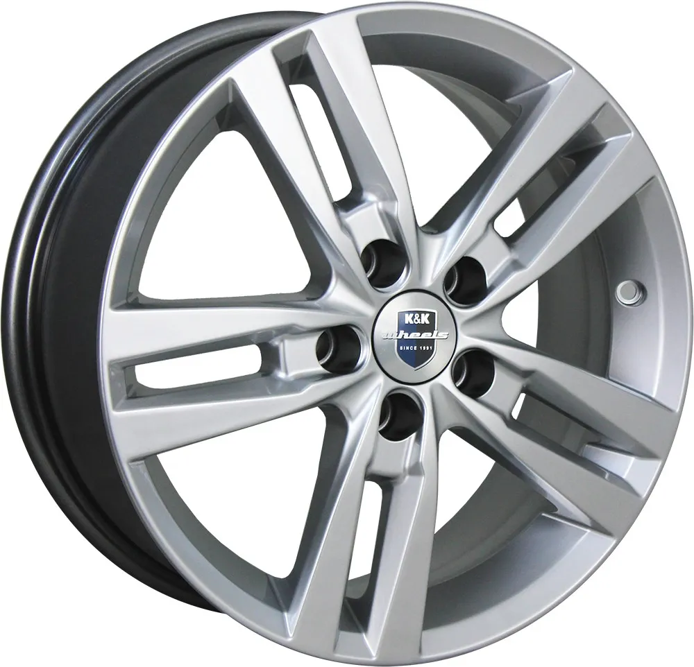 Диск автомобильный КиК Rassvet 6.5X16/5X112 ET38 D66.6 сильвер-SK
