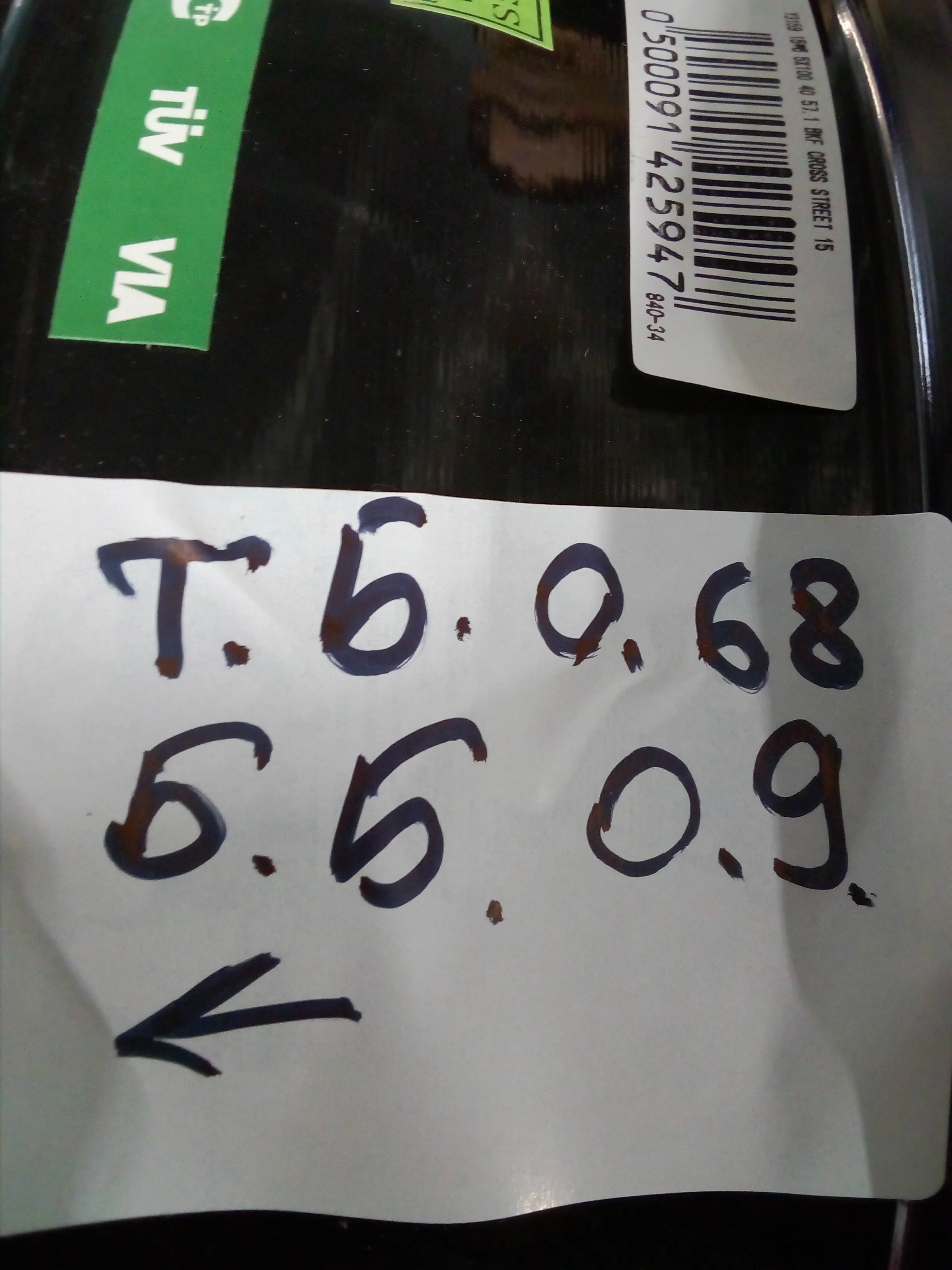 Диск автомобильный Распродажа Y3159 CROSS STREET 6X15/5X100 ET40 D57.1 BKF*(Биение)