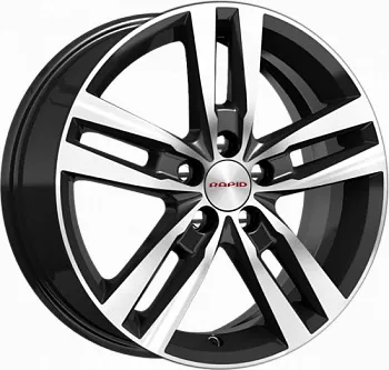 Диск автомобильный RAPID Rassvet-оригинал 6.5X16/5X100 ET48 D56.1 алмаз-черный-SK