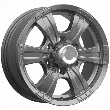 Диск автомобильный СКАД Рейнджер 7X16/6X139.7 ET10 D110.1 Графит