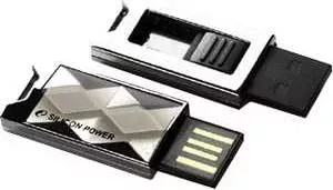 Флеш-накопитель SILICON POWER Touch 850 8Gb titanium (SP008GBUF2850V1T)
