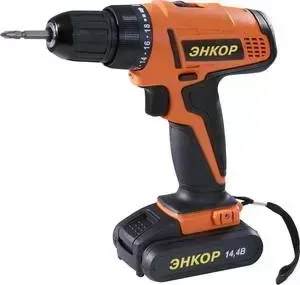 Дрель аккумуляторная ЭНКОР ДША-2 14,4ЭР/10Л кейс (50024)