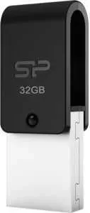 Флеш-накопитель SILICON POWER 32Gb Mobile X21 OTG USB 2.0/MicroUSB Черный (SP032GBUF2X21V1K)
