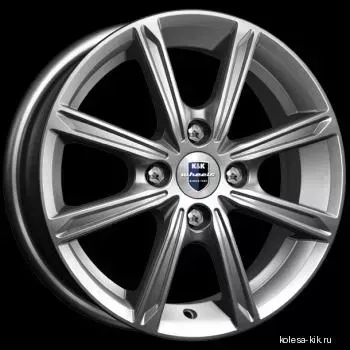 Диск автомобильный КиК Флэш 5X14/4X98 ET35 D58.5 дарк-платинум